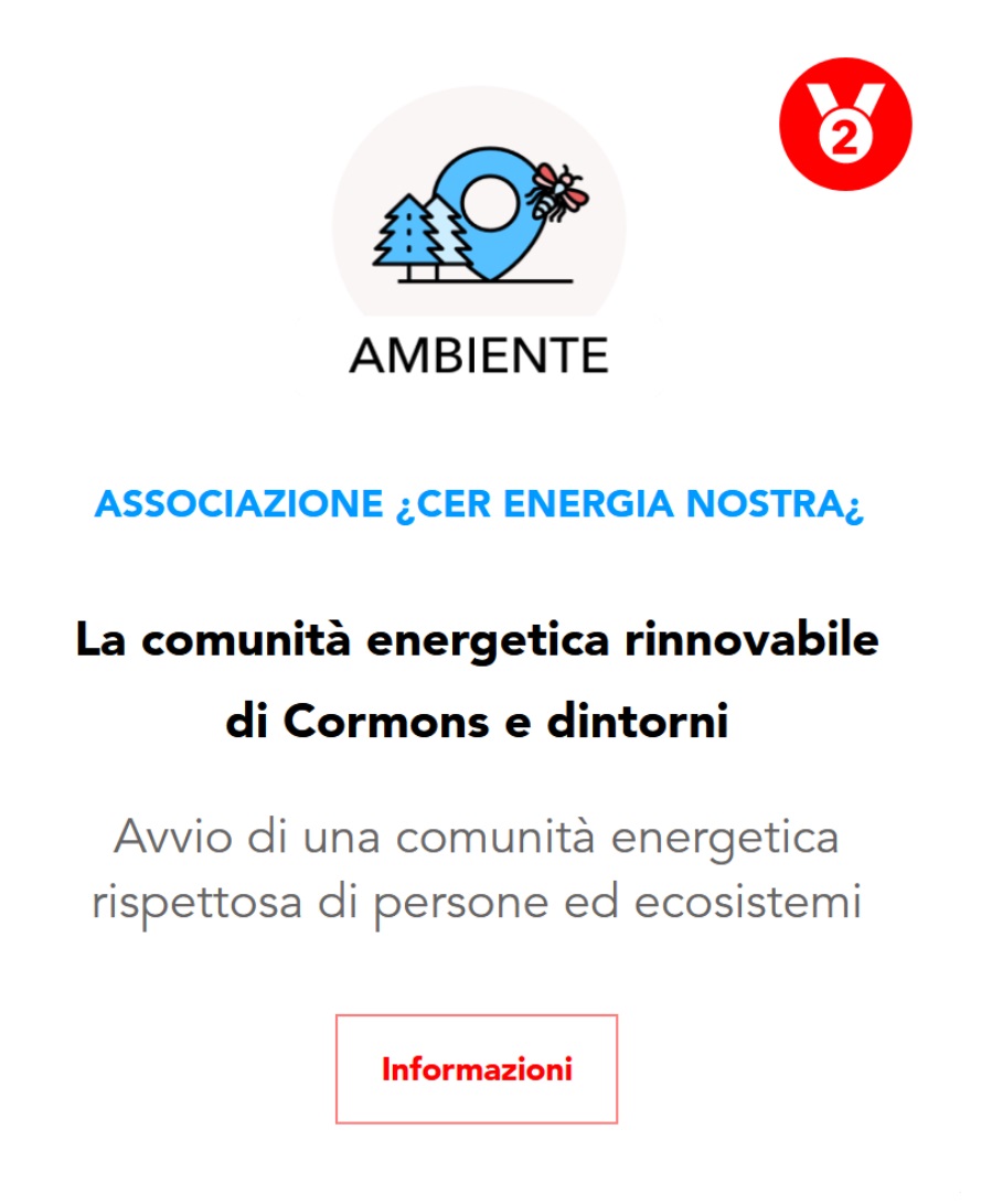 Scopri di più sull'articolo “Più vicini” 2023: Energia Nostra seconda classificata